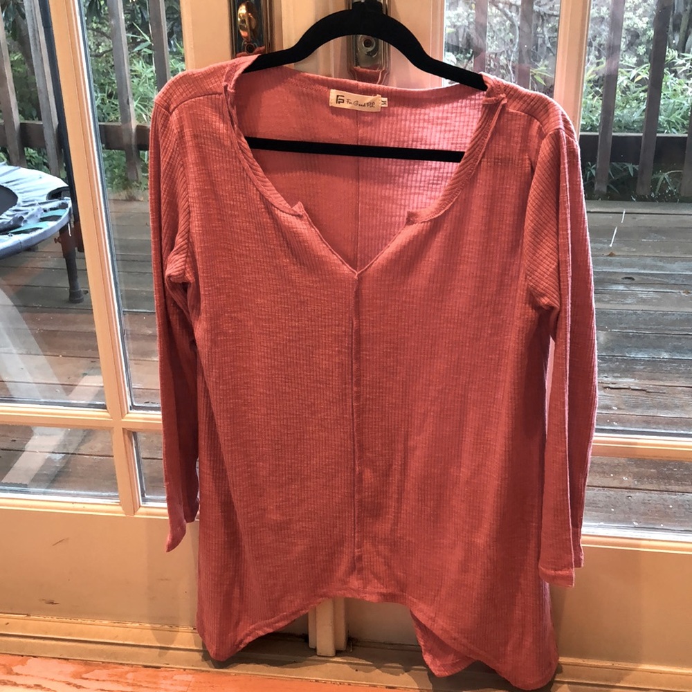 For G and PL Women Distressed Long Sleeve Top M